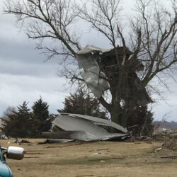 Elkhorn tornado damage